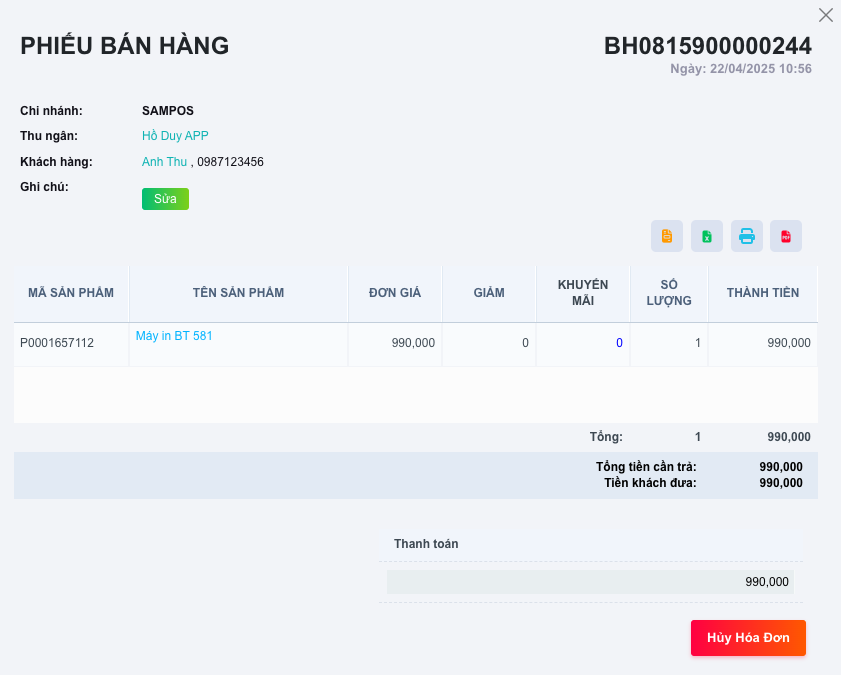 Hướng dẫn Xem báo cáo doanh số - Phần mềm quản lý bán hàng S3