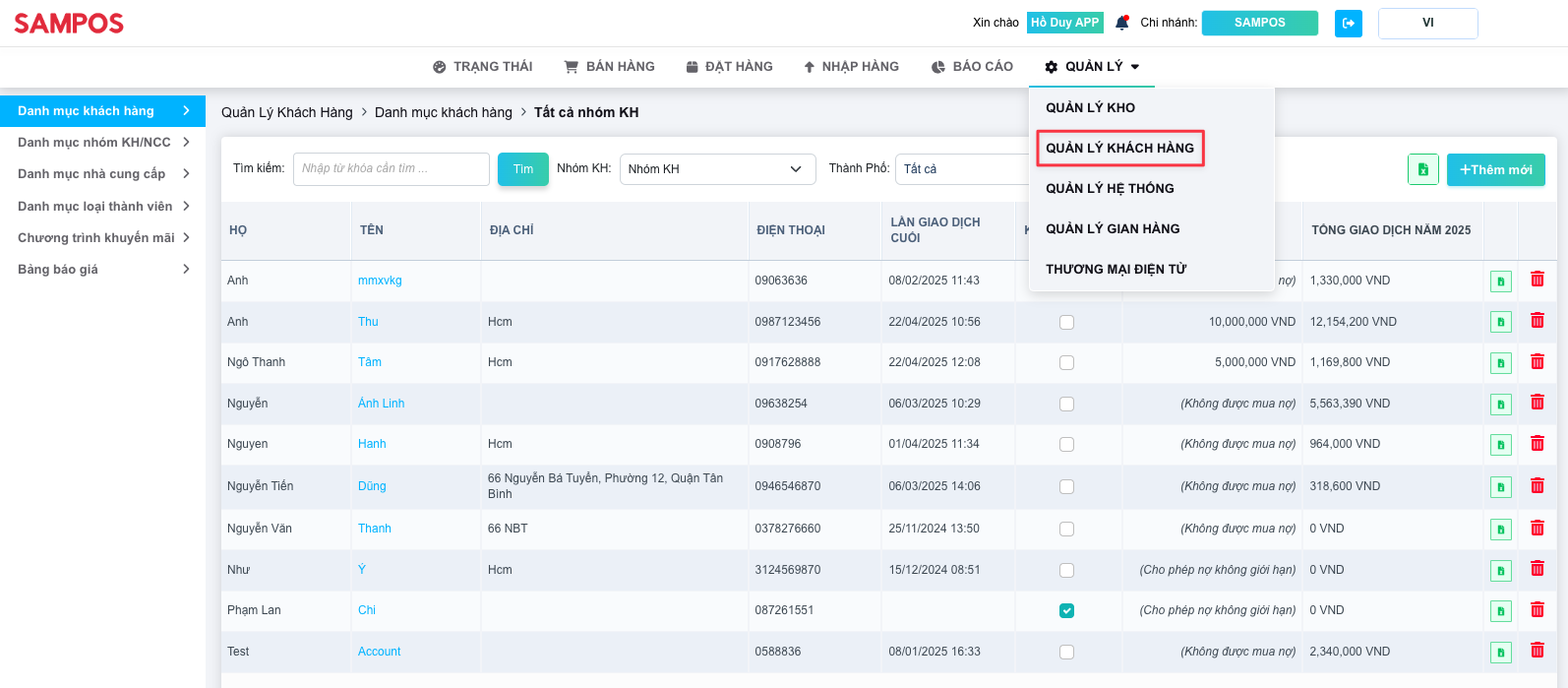 Hướng dẫn áp dụng bảng báo giá - Phần mềm quản lý bán hàng online S3